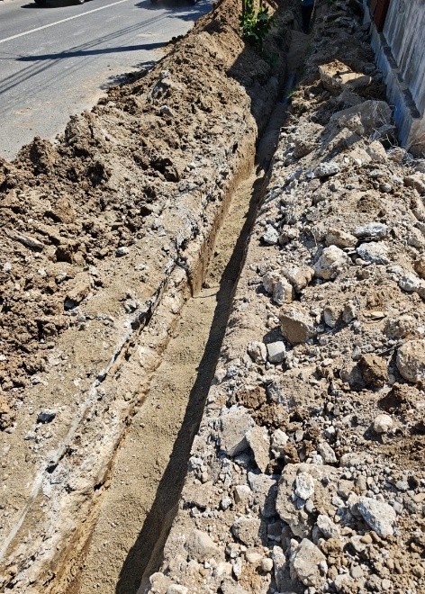 Str. Victoriei – alimentare cu apă și canalizare D250